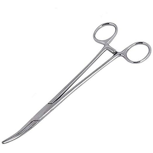 WYSUMMER Hemostat Forceps, High Quality Stainless Steel Dog Cat Pet Scissors Ear Hair Clamp Fishing Scissors Tools (12.5CM Bent)