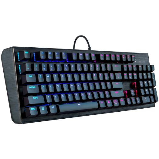 Cooler Master CK552 Gaming Mechanical Keyboard W/Gateron Red Switch with RGB Back Lighting - Pure Black, Full
