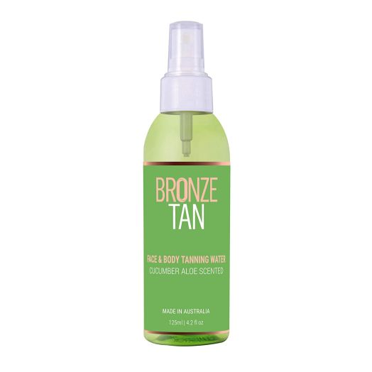 Bronze Tan Face Tanning Water Spray Self Tanner for a Gradual and Natural Sunless Tan Ideal for Oily and Acne Prone Skin 125ml Best Self Tanning Water (4.2 fl oz)