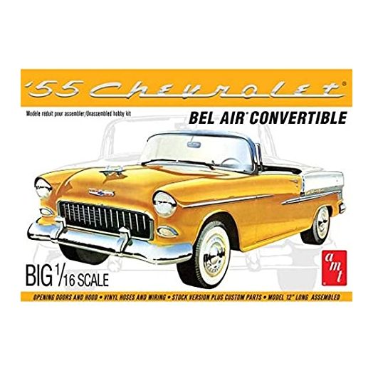 AMT 1955 Chevy Bel Air Convertible 1:16 Scale Model Kit