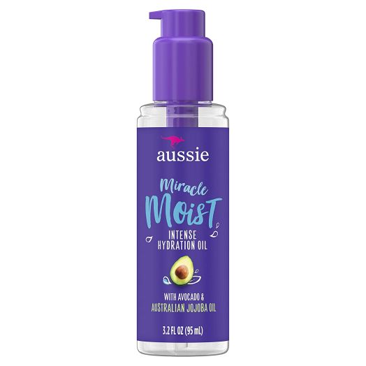 Aussie Miracle Moist Intense Hydration Oil 3.2 Ounce Jojoba (95ml) (2 Pack)