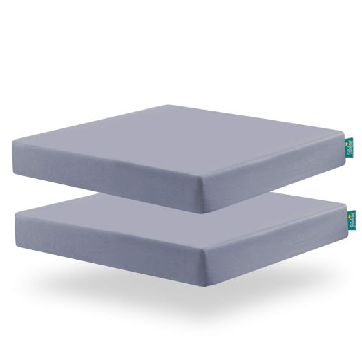 Square Playard/Playpen Fitted Sheets, Perfect for 36 X 36 Portable Playard, 2 Pack, Ultra Soft Microfiber, Fitted Playpen Sheet, Grey.