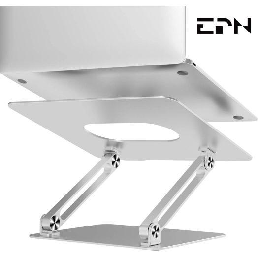 Laptop Stand, EPN Laptop Riser with Heat-Vent to Elevate Laptop, Adjustable Desktop Holder Compatible for MacBook Pro/Air, Surface Laptop, Dell XPS, HP, Samsung, Lenovo and Other 11-17 Inch Notebook