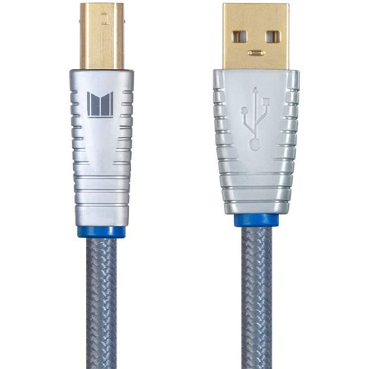 Monolith USB Digital Audio Cable - USB A to USB B - 2 Meter, 22AWG, Oxygen-Free Copper, Gold-Plated Connectors