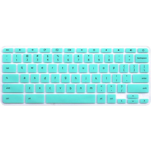 JuYuish Keyboard Cover Compatible 11.6" Lenovo 100e 300e 500e N20 N21 N22 N23 Chromebook, Lenovo Chromebook C330 11.6", Lenovo Flex 11 Chromebook 11.6", Lenovo Chromebook N42 N42-20 14 inch - Mint