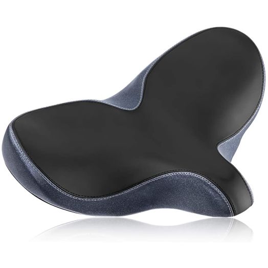 YLG Oversized Comfort Bike Seat Comfortable Replacement Bike Saddle Memory Foam Soft Bike Saddle Waterproof Universal Fit Bicycle Seat for Women Men