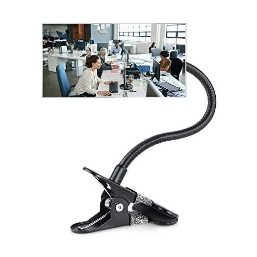Suremita Security Convex Mirror with Adjustable Clip for Personal Safety, Open Office Environment, Dressing Room and Cubicle Computer Desk Rear View or Anywhere (6.69" x 2.95", Rectangle)