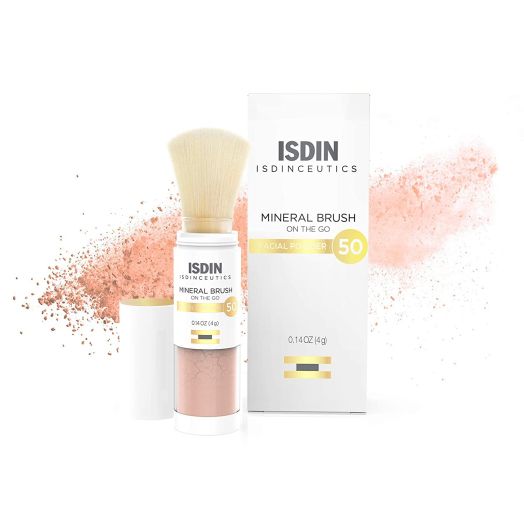 ISDINCEUTICS Mineral Brush Powder, Facial Pollution and Blue Light Protection, Suitable for Sensitive Skin