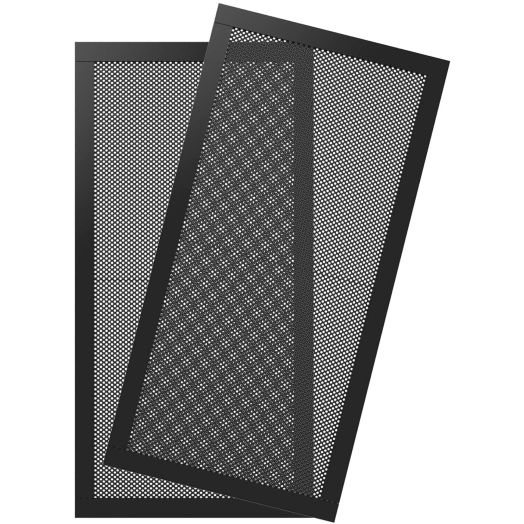MoKo 120 x 240mm Dust Filter for Computer Cooler Fan, [2 Pack] Magnetic Frame PC Fan Dust Mesh PC Cooler Filter Dustproof PVC Cover Computer Fan Grills - Black
