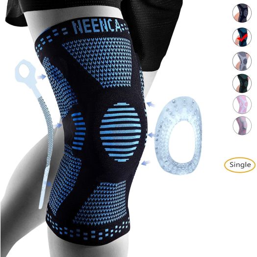 NEENCA Professional Knee Brace,Knee Compression Sleeve Support for Men Women with Patella Gel Pads and Side Stabilizers,Medical Grade  Knee Pads for Running,Meniscus Tear,ACL,Arthritis,Joint Pain Relief