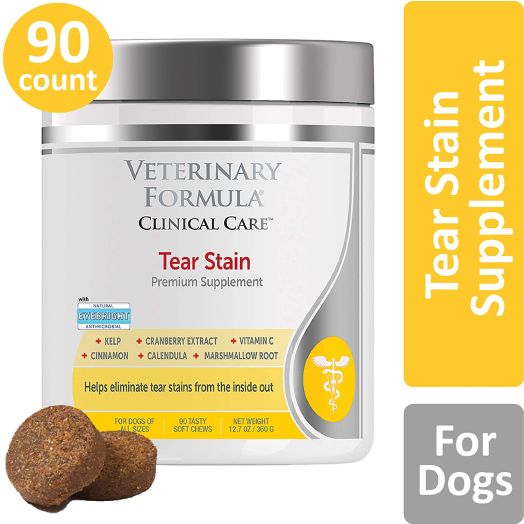Veterinary Formula Clinical Care, Tear Stain Premium Dog Supplement, 90 Soft Chews