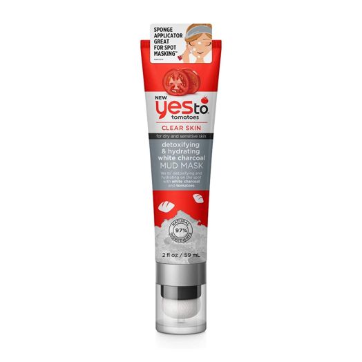 Yes To Tomatoes Detoxifying and Hydrating White Charcoal, Mud Mask, 2 Oz