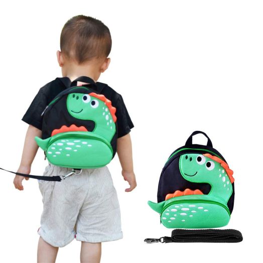 Toddler Backpack with Anti-Lost Harness Small Dinosaur Backpack Safety Leash for Boys and Girls Age 1-2 Years Old ...