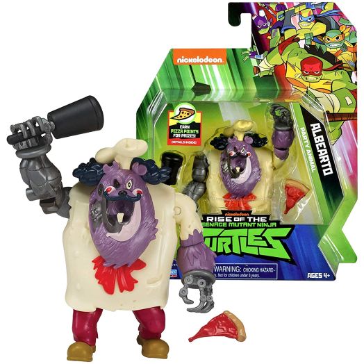 Year 2018 Rise of The Teenage Mutant TMNT Ninja Turtles Series 5 Inch Tall Figure - Party Animal ALBEARTO with Mace and Pizza Slice