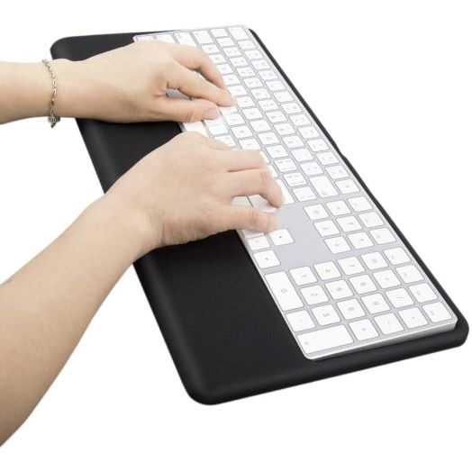 Magic Keyboard Wrist Rest Ergonomic Keyboard Stand Compatible with Wireless Magic Keyboard 2 with Numeric Keypad (Black Silicone)...