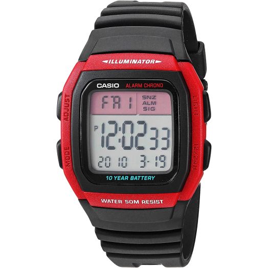 Casio Men's Classic Quartz Resin Strap, Black, 24.5 Casual Watch (Model: W-96H-4AVCF)