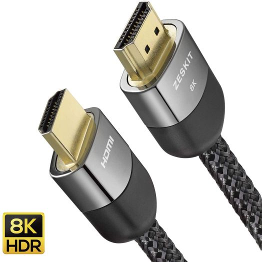 10ft 8K HDMI Ultra HD High Speed 48Gbps Cable Compatible with Apple TV Roku Netflix PS4 Pro Wii Xbox One X Samsung Sony LG