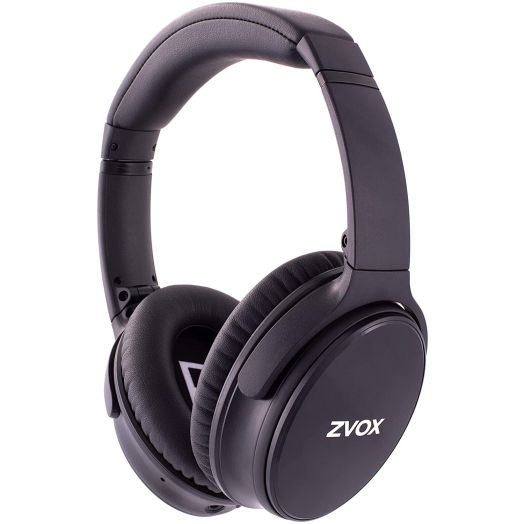 ZVOX AccuVoice AV50 Bluetooth Noise Cancelling Headphones with AccuVoice Dialogue Boost Technology- Black