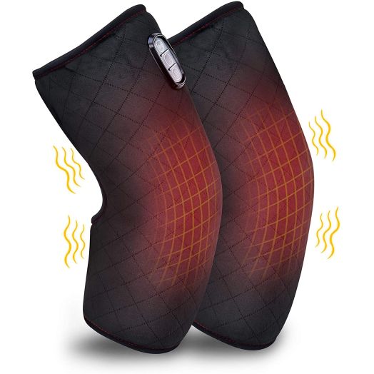Comfer Heated Knee Brace Wrap with Massage,Vibration Knee Massager with Heating Pad for Knee Pain,Leg Massager,Heated Knee Pad for Arthritis Join Pain Relief