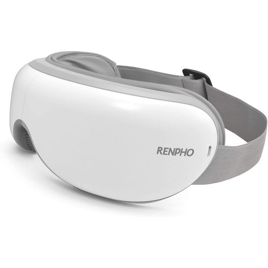 RENPHO Eye Massager with Heat, Air Compression Bluetooth Music Rechargeable Eye Therapy Massager for Relieve Eye Strain Dark Circles Eye Bags Dry Eye Improve Sleep