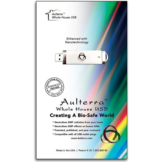 Aulterra EMF Home Protection Anti Radiation USB for Whole House Protection to Neutralize Harmful Incoherent EMF Frequencies Including 5G