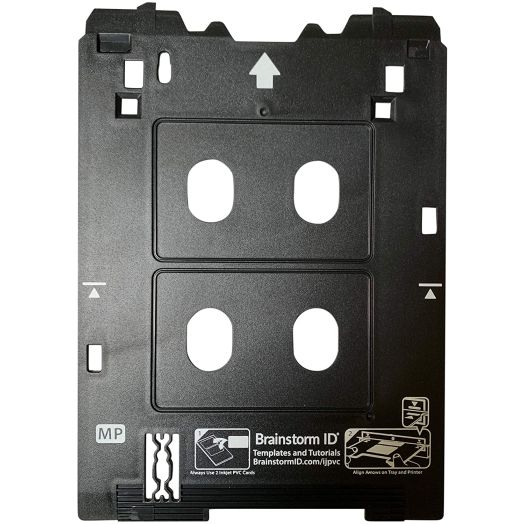 Inkjet PVC Card Tray for Canon PIXMA TS82xx, TS83xx, and TS95xx Series Printers (Canon MP/Multi-Purpose Tray Printers) by Brainstorm ID