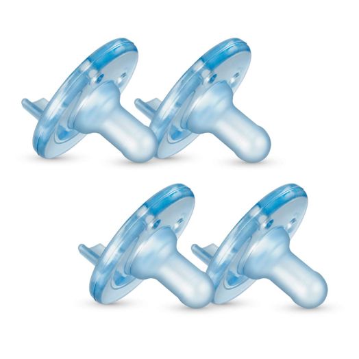 Philips AVENT Soothie Pacifier, 3+ Months, Blue, 4 Pack, SCF192/46