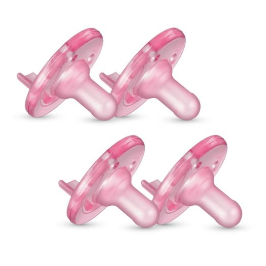 Philips AVENT Soothie Pacifier, 3+ Months, Pink/4 Pack, SCF192/47