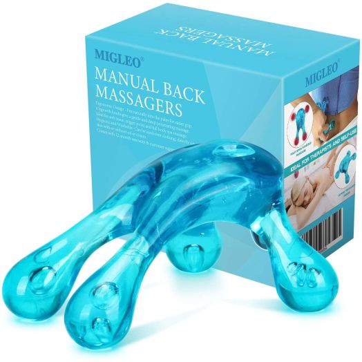Migleo Hand Held Massage Tool Easy Palm Fit with Massage Knobs for Gentle Pressure Point Massage