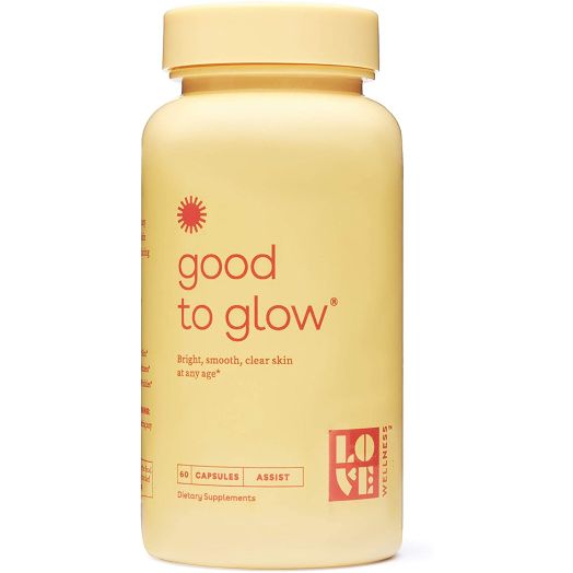 Love Wellness Good to Glow - Skin Care Supplement - Vitamin C, Collagen and Biotin  60 Count - Supports Glowing, Clear Skin - Enhances Smoothness, Reduces Wrinkles - Safe and Effective Daily Supplement