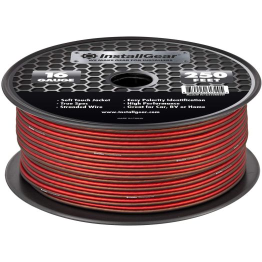InstallGear 16 Gauge Speaker Wire Cable, 250 feet
