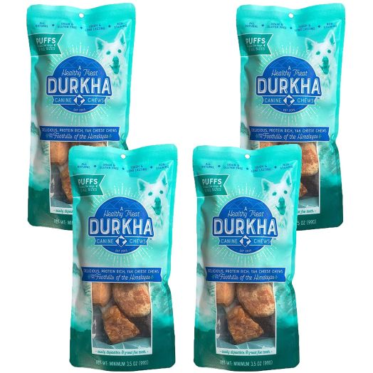 Durkha Himalayan Yak Chews for Dogs | Natural Long Lasting Dog Chew Made from Yak Milk | Great for Aggressive Chewers | Does Not Stain Carpets or Furniture