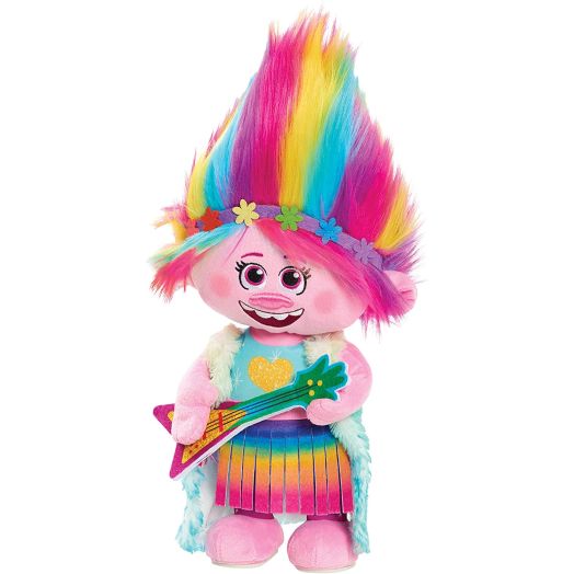 DreamWorks Trolls Trolls World Tour Dancing Poppy Feature Plush, Multi-Color