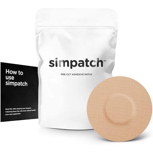 SIMPATCH  Adhesive Patch for Libre (25-Pack)  Waterproof Adhesive (Beige)