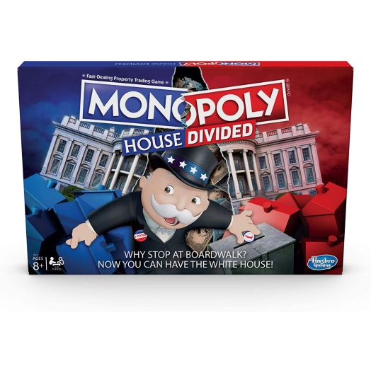 Monopoly House Divided Board Game: Elections and White House Themed Game; Board Game for Families and Kids Ages 8 and Up