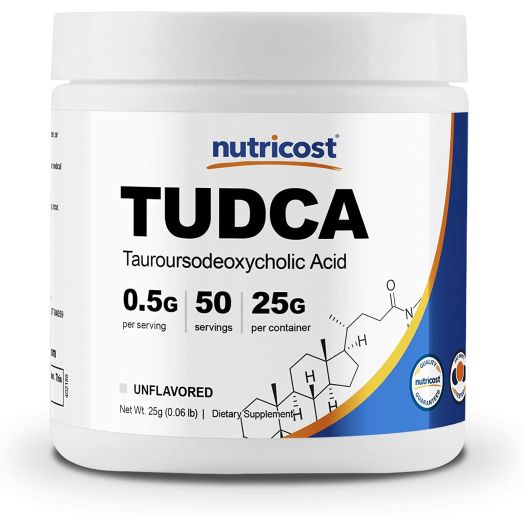 Nutricost Tudca Powder 25 Grams (Tauroursodeoxycholic Acid) - Gluten Free, Non-GMO