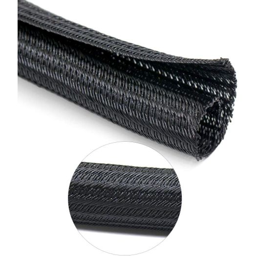 Cable Management Sleeve, Protect Cat from Chewing Cords Cord Protector Wire Loom Tubing Cable Sleeve Split Sleeving for TV/Computer/Home Entertainment Audio Video Cable USB Charger Cable