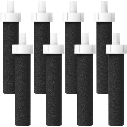 AQUACREST BB06 Water Bottle Filter, Compatible with Brita Hard Sided, Sport and Stainless Steel Bottle Filter (Pack of 8)