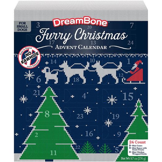 DreamBone Rawhide Free Dog Chews for the Holidays, Limited Edition Holiday Dog Treats, Made with Real Chicken and Vegetables