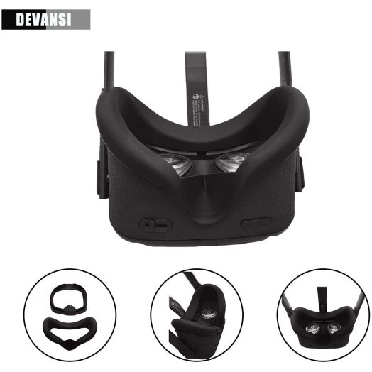 VR Face Silicone Cover Mask and Face Pad for Oculus Quest Face Cushion Cover Sweatproof Lightproof