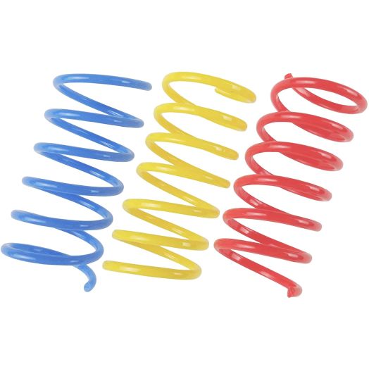 Tamu style Cat Spring Toys (60 Pack), Playful Coils for Kittens, BPA Free Plastic for Swatting, Biting, Hunting, and Active Healthy Play, Colorful 2 Inch Spirals