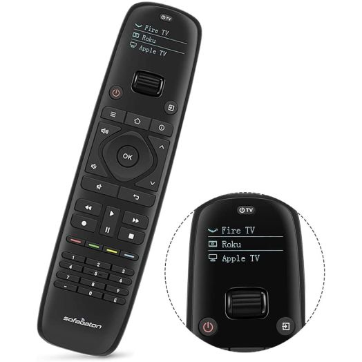Updated SofaBaton U1 Universal Remote with OLED Display and Smartphone APP, All in One Universal Remote Control for up to 15 Entertainment Devices, Compatible with Smart TVs/DVD/STB/Projector so on