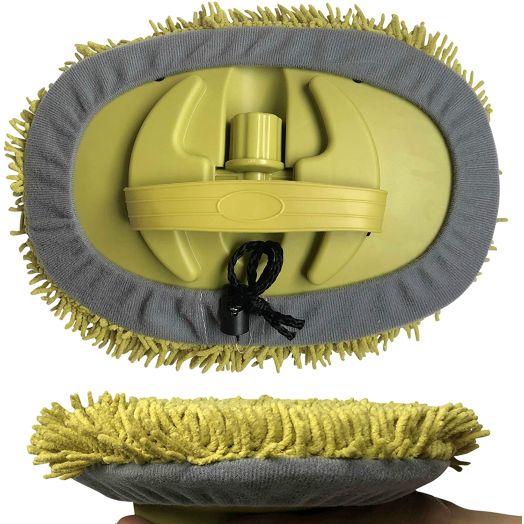 DocaPole Wall Duster | Chenille Microfiber Cleaning Head | for Use by Hand or with an Extension Pole | High Reach Duster for Walls and High Ceilings | Washable Cleaning Cloth (Pole NOT Included)