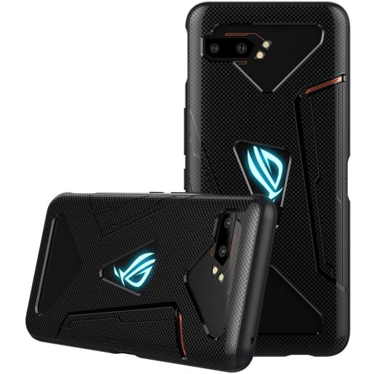 DDJ ASUS ROG Phone II Case, Ultra Slim TPU Case Cover Soft, Flexible and Lightweight Shockproof, Dirt-Repellent Bumper Shell for ASUS ROG Phone II ZS660KL (Black)