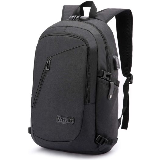 Laptop Backpack,Business Travel Anti Theft Backpack Gift for Men Women with USB Charging Port Lock,Slim Durable Water Resistant College School Bookbag Computer Bag Fits 15.6 Inch Laptop Notebook