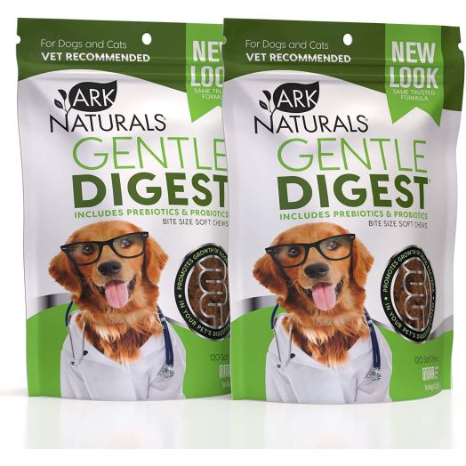ARK NATURALS Gentle Digest Soft Chews, Vet Recommended Prebiotics and Probiotics to Support Intestinal Balance and Immune System Health in Dogs and Cats, Natural Ingredients