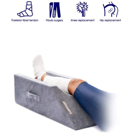 LightEase Memory Foam Post-Surgery Leg, Knee, Ankle Support and Elevation Wedge Pillow