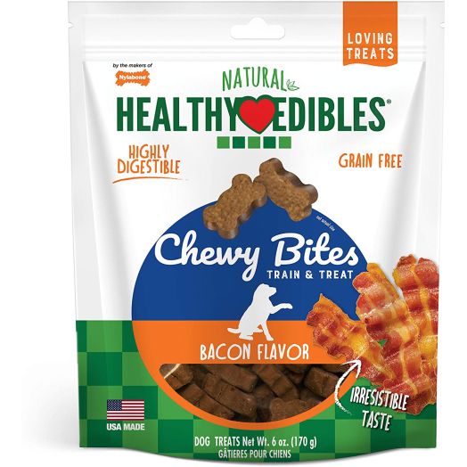 Nylabone Healthy Edibles Natural Chewy Bites Soft Dog Chew TreatsHealthy Edibles Natural Chewy Bites Soft Dog Chew Treats