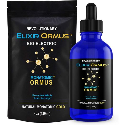 Elixir ORMUS - 4oz - Monoatomic Gold - Manna, Memory AID, Energetically, Monatomic White Powder Gold, Increased Energy, Stamina, Vitality - Gold, Platinum, Iridium