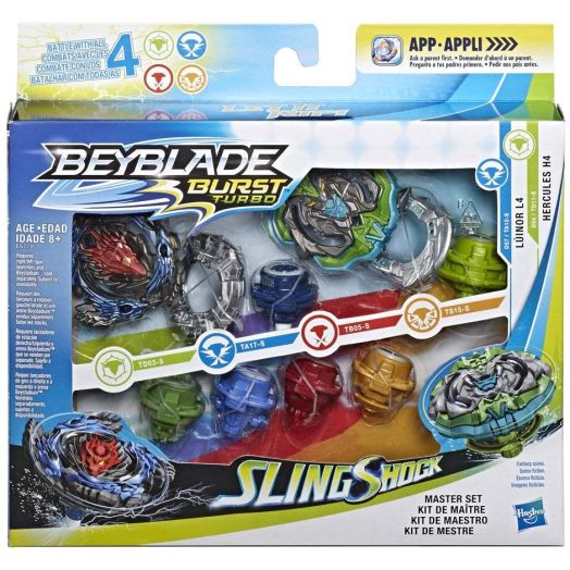 Beyblade Burst Turbo Slingshock Master Set - Luinor L4/Hercules H4
